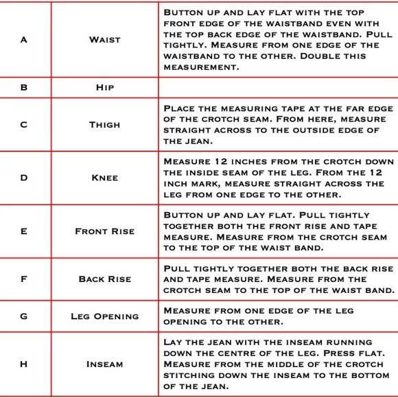 SIZE GUIDE - Picture 3 of 6